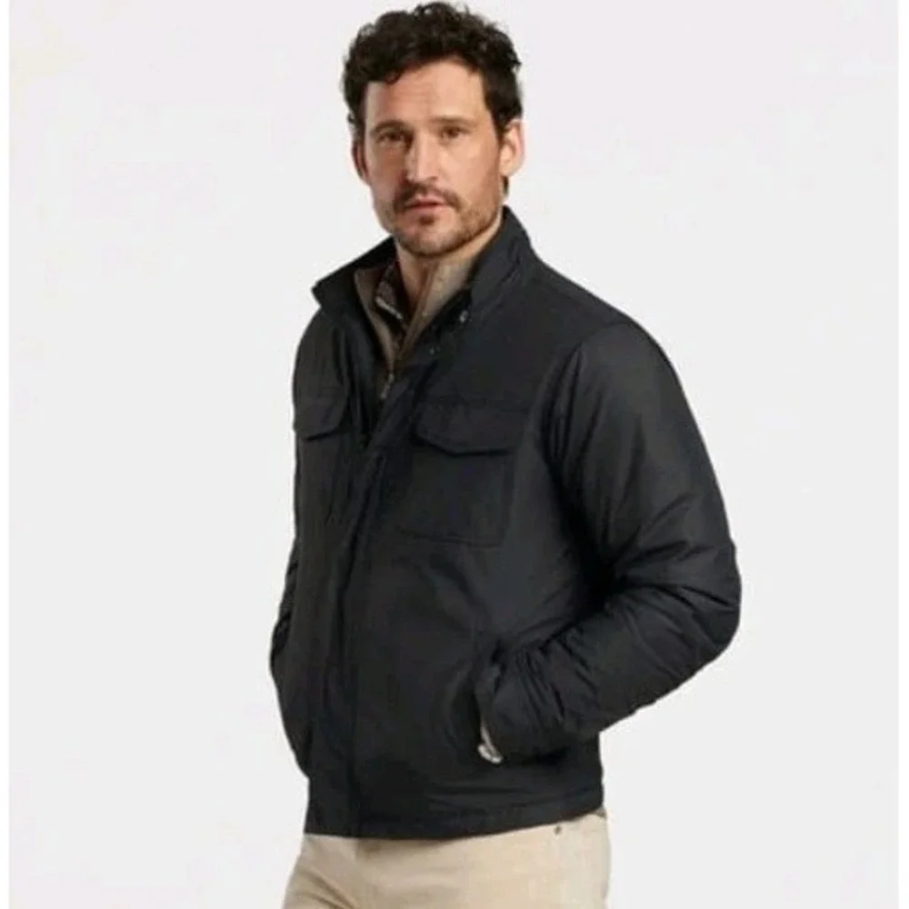 Peter Millar Norfolk Bomber Jacket / MF24Z03 / Color Black /‎ Size XXL